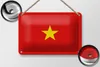 Plechová cedule Vlajka Vietnamu 18x12cm Vlajka Vietnamu Náhled obrázku produktu 2
