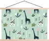 MuchoWow® Textilposter Giraffe - Baum - Grün 60x40 cm mit Produktbild-Vorschau 1