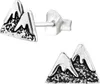 Ohrringe 925er Sterling Silber Ohrstecker mit Bergen Produktbild-Vorschau 1