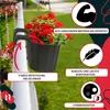 KOTARBAU® Balkonblumenkasten 40x15x15cm Grau zum Aufhängen Produktbild-Vorschau 5