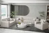 Sofaset Designersofa NANCY 3-2-1 in Stoff Neve Beige Produktbild-Vorschau 1