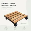 STOLMAK Podstavec pod kvetináč na kolieskach 30x30x8 cm Náhľad obrázku produktu 5