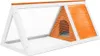 A triangular wooden and mesh animal enclosure. Anteprima dell’immagine prodotto