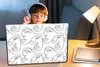 MuchoWow® Laptop Aufkleber Sticker Cover Strichzeichnungen Produktbild-Vorschau 3