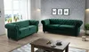 Easy4You Chesterfield Dunkelgrüner Plüsch Velvet 3-Sitzer Produktbild-Vorschau 2