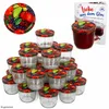 100 pots en verre 230 ml To 82 couvercle à fruits avec Voir les images du produit 1