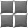 vidaXL Gartenkissen 4 Stk. 45 x 45 cm Grau Produktbild-Vorschau 6