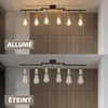 ZMH Plafonnier noir pour salon, 6 ampoules E27 rétro en Voir les images du produit 9