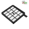 A vacuum cleaner filter on a white background with a logo in the top right corner. Produktbild-Vorschau