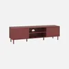 sweeek - TV-Möbel mit Holzdekor und Metall 160cm - Bordeaux Produktbild-Vorschau 1