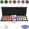 Jayseuw 500 pokerových žetonů pokerový kufřík pokerová sada Náhled obrázku produktu 1