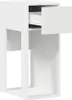 A white computer cabinet with one drawer pulled out. Podgląd zdjęcia produktu