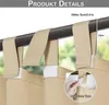 Vorhang Wasserdicht Blickdicht Gardine Sonnenschutz Outdoor Produktbild-Vorschau 2