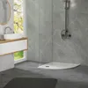 LuxeBath Duschwanne 90x90 cm Weiß mit Ablaufgarnitur, Produktbild-Vorschau 9