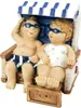 Figur Urlaubspaar, ca. 7 × 7,5 × 8 cm, Polyresin Produktbild-Vorschau 1