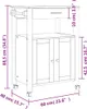 vidaXL Küchenwagen MONZA 60x40x88,5 cm Massivholz Kiefer Produktbild-Vorschau 7