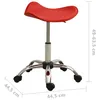 vidaXL Chaise de bureau rouge en similicuir Voir les images du produit 22