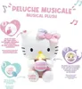 A Hello Kitty plush toy is shown with instructional diagrams demonstrating how to interact with it. Anteprima dell’immagine prodotto