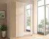 AX LIVING Kleiderschrank Beige mit Spiegel 150 cm Beralto Produktbild-Vorschau 3