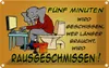 vianmo Blechschild 20x30 cm fünf Minuten wird geschissen Produktbild-Vorschau 1