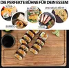 Servierbrett XXL 2er Set Akazien-Holz Saucen Schüsseln Produktbild-Vorschau 4