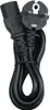 A black power cord with two different plugs. Anteprima dell’immagine prodotto