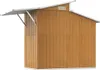 vidaXL Geräteschuppen Braun 270x130x208,5 cm Verzinkter Produktbild-Vorschau 6