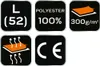 A collage of icons representing product features and certifications. Podgląd zdjęcia produktu