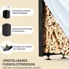 Holzlager Außen 235 x 25 x 115 cm, Kaminholzregal Metall Produktbild-Vorschau 2