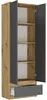 Regál 60 cm skříň 2 dveře 1 zásuvka FRAMIRE B-4 artisan mix Náhled obrázku produktu 5