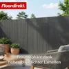 An outdoor patio scene with a fence, furniture, and potted plants. Produktbild-Vorschau