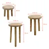 Holz Blumenhocker mit 3 Beinen geflammt 3er Set - 20 / 23 / Produktbild-Vorschau 2