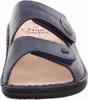 A close-up front view of a blue sandal. Produktbild-Vorschau