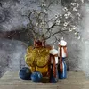 Dekokugel Keramik Mondex Saggio Pattern Ø 10 cm Blau/Gold 1 Produktbild-Vorschau 5