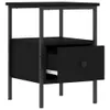 vidaXL Nachttisch Schwarz 34x36x50 cm Holzwerkstoff Produktbild-Vorschau 3