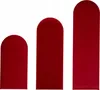 Komvortowy | Ovales Polsterpaneel | Wandkissen Velours Rot Produktbild-Vorschau 1