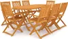 vidaXL set da pranzo da giardino 9 pezzi pieghevole in Anteprima dell’immagine prodotto 25