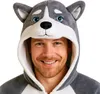 A man wearing a husky costume hood, smiling at the camera. Anteprima dell’immagine prodotto