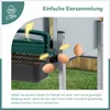 Hühnernistkasten mit 4 Nistfächern und Beinen Grün Metall Produktbild-Vorschau 3