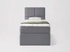 NORDELO Boxspringbett MODERNO 90x200 cm Grau Komplett-Set Produktbild-Vorschau 9