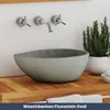 DELUKE® Naturstein Waschbecken oval - Flussstein | Produktbild-Vorschau 2