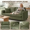 HOMCOM 2-Sitzer-Sofa, 170 cm, bequemes Cordsofa mit breiter Produktbild-Vorschau 4