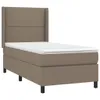 vidaXL Boxspringbett mit Matratze & LED Taupe 100x200 cm Produktbild-Vorschau 4