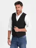 Ombre Clothing Pánská společenská vesta Gundulfo černá L Náhled obrázku produktu 1