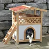 Katzenhaus KERBL Tyrol Alpin Outdoor 77x59x88 cm natur Produktbild-Vorschau 8