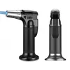 Two gas torches are shown against a white background. One torch is in use, emitting a blue flame, while the other is shown upright. Náhled obrázku produktu