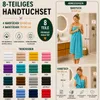 Komfortec 8er Handtuch Set aus 100% Baumwolle, 4 Badetücher Produktbild-Vorschau 3