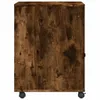 vidaXL Stojak na drukarkę z kółkami dąb wędzony 60x50x67 cm Podgląd zdjęcia produktu 6