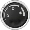 A close-up of a black dial with silver trim and markings. Produktbild-Vorschau