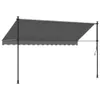 vidaXL Tenda retrattile antracite 350x150 cm in tessuto e Anteprima dell’immagine prodotto 4